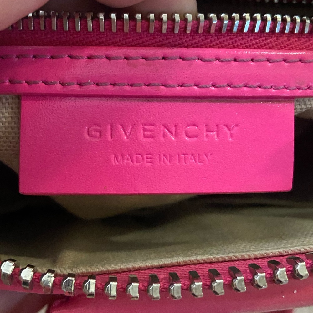 Givenchy Shiny Lord Calfskin Mini Antigona in Hot Pink - Picture 13 of 15